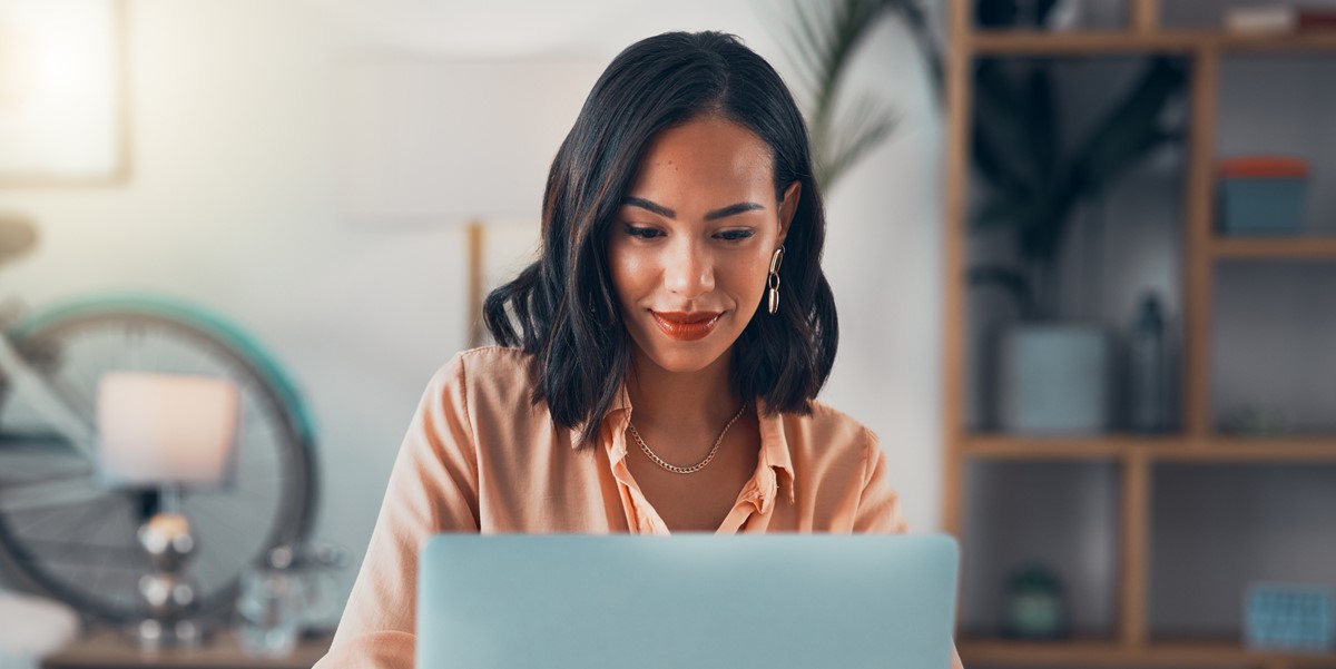 woman with computer