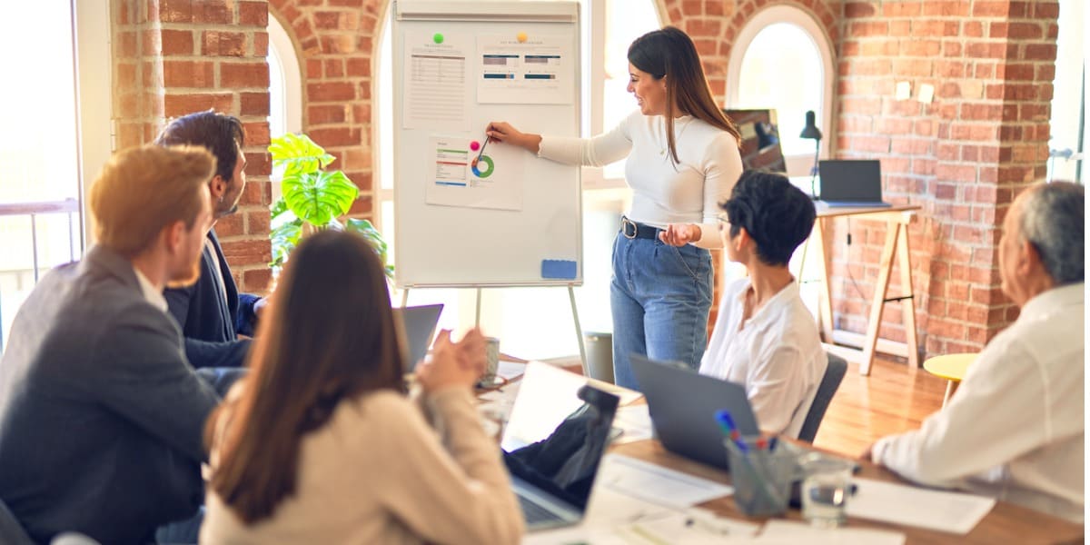 group of people working together in a meeting