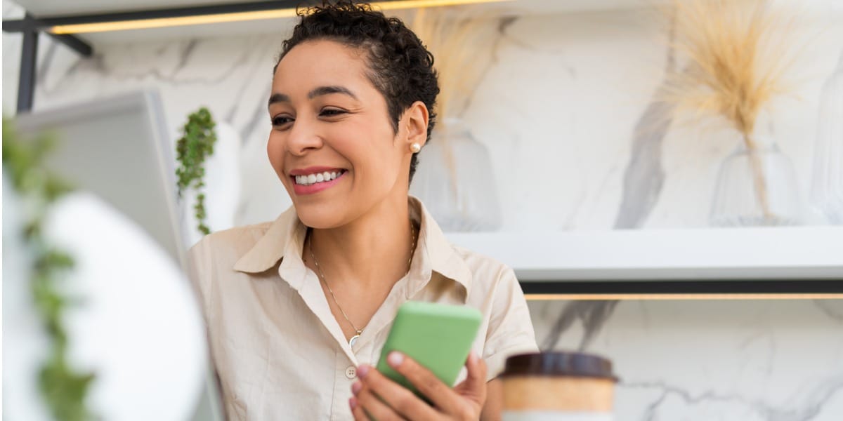 woman working on laptop