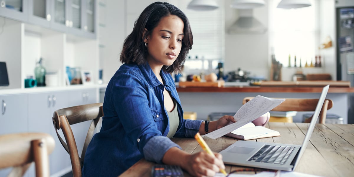 woman writing