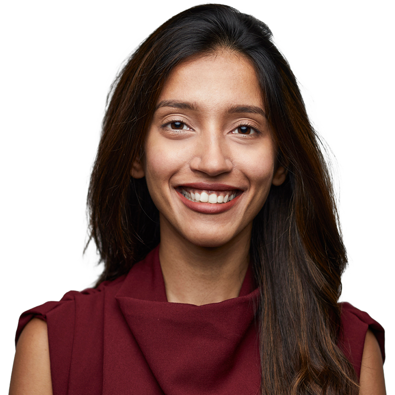 woman smiling