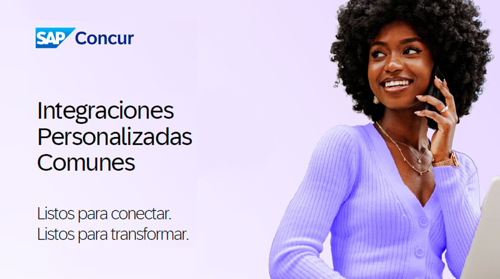 mujer con telefono - integraciones