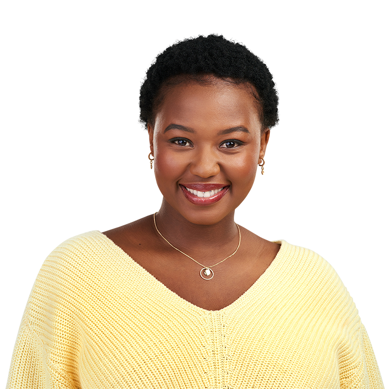 Woman smiling