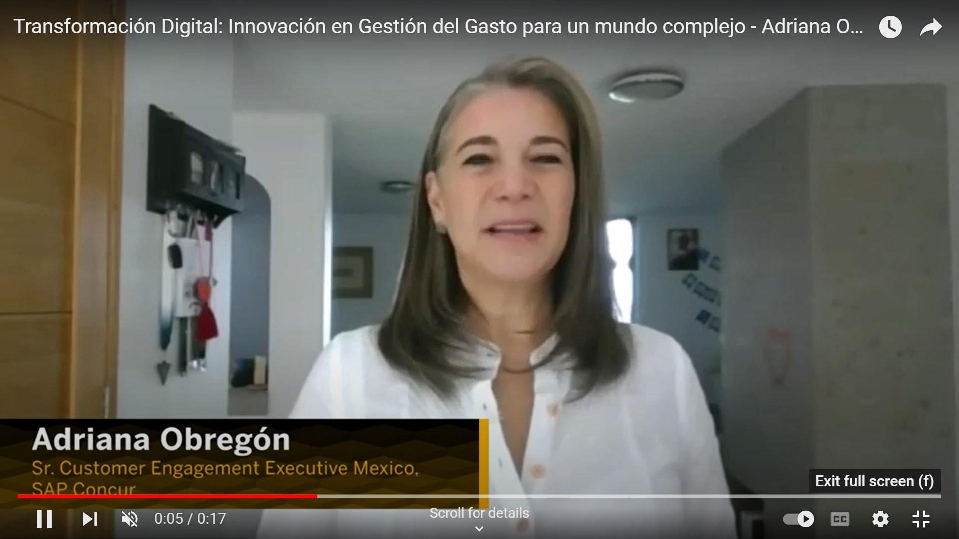 <span>Transformación Digital: Innovación en Gestión del Gasto para un mundo complejo - Adriana Obregón</span>
