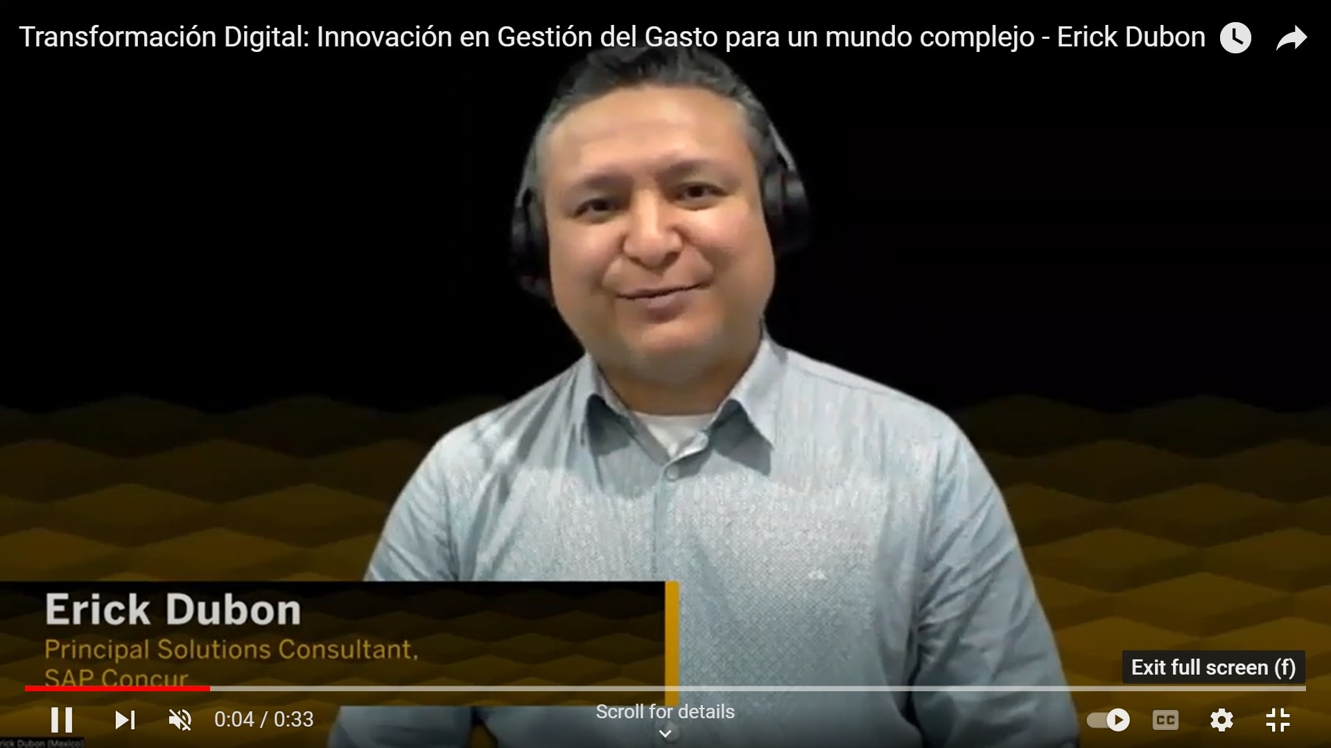 <span>Transformación Digital: Innovación en Gestión del Gasto para un mundo complejo - Erick Dubon</span>
