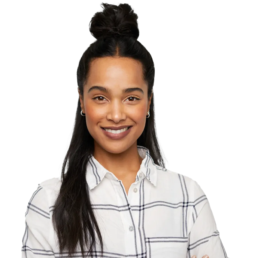 Woman looking at the camera
