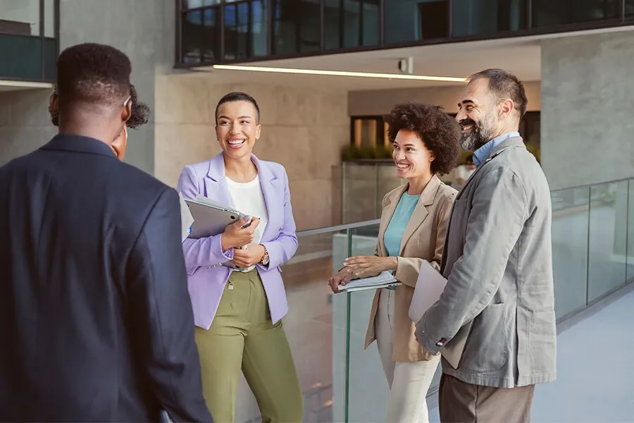 business collaborators in office