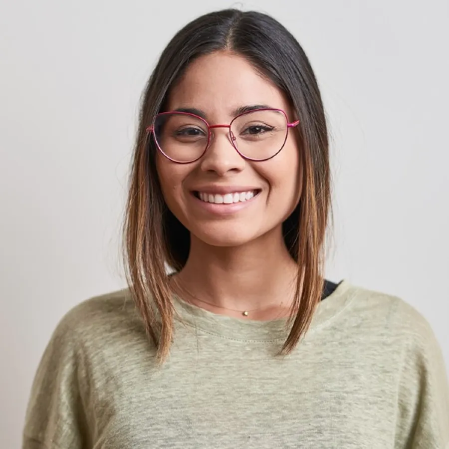 woman smiling