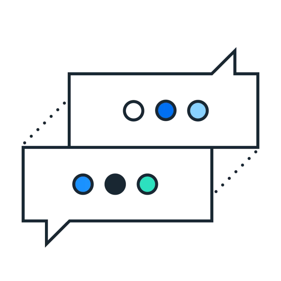 Chat bubble pictogram